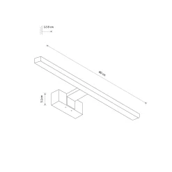 Sklep Kaja Lampa ścienna nad lustro 80cm LED 15W 3000K 10674 CEZANNE LED | Kaja* Lampy Led