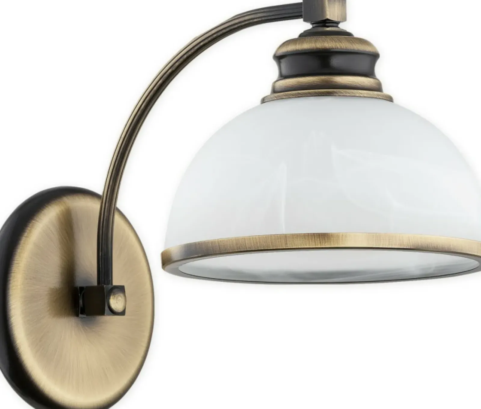 Sklep Kaja Lampa ścienna w kolorze patyny, z kloszem O3180 K1 PAT z serii PELION* Kinkiety Tradycyjne
