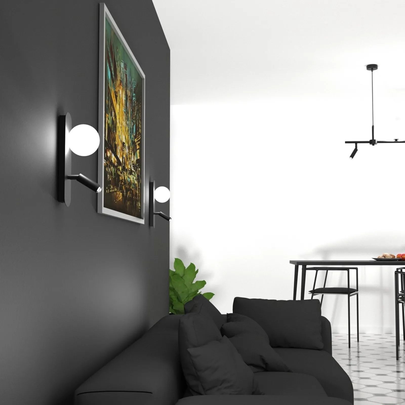 Sklep Kaja Lampa ścienna w nowoczesnym wydaniu MLP8404 z serii SIRIO | Kaja Oświetlenie* Kinkiety Tradycyjne