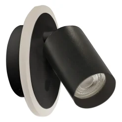 Sklep Kaja Lampa ścienna z dwoma światłami LED+GU10 LP-0612/1WS BK PARMA | Kaja* Lampy Led