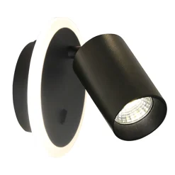 Sklep Kaja Lampa ścienna z dwoma światłami LED+GU10 LP-0612/1WS BK PARMA | Kaja* Lampy Led