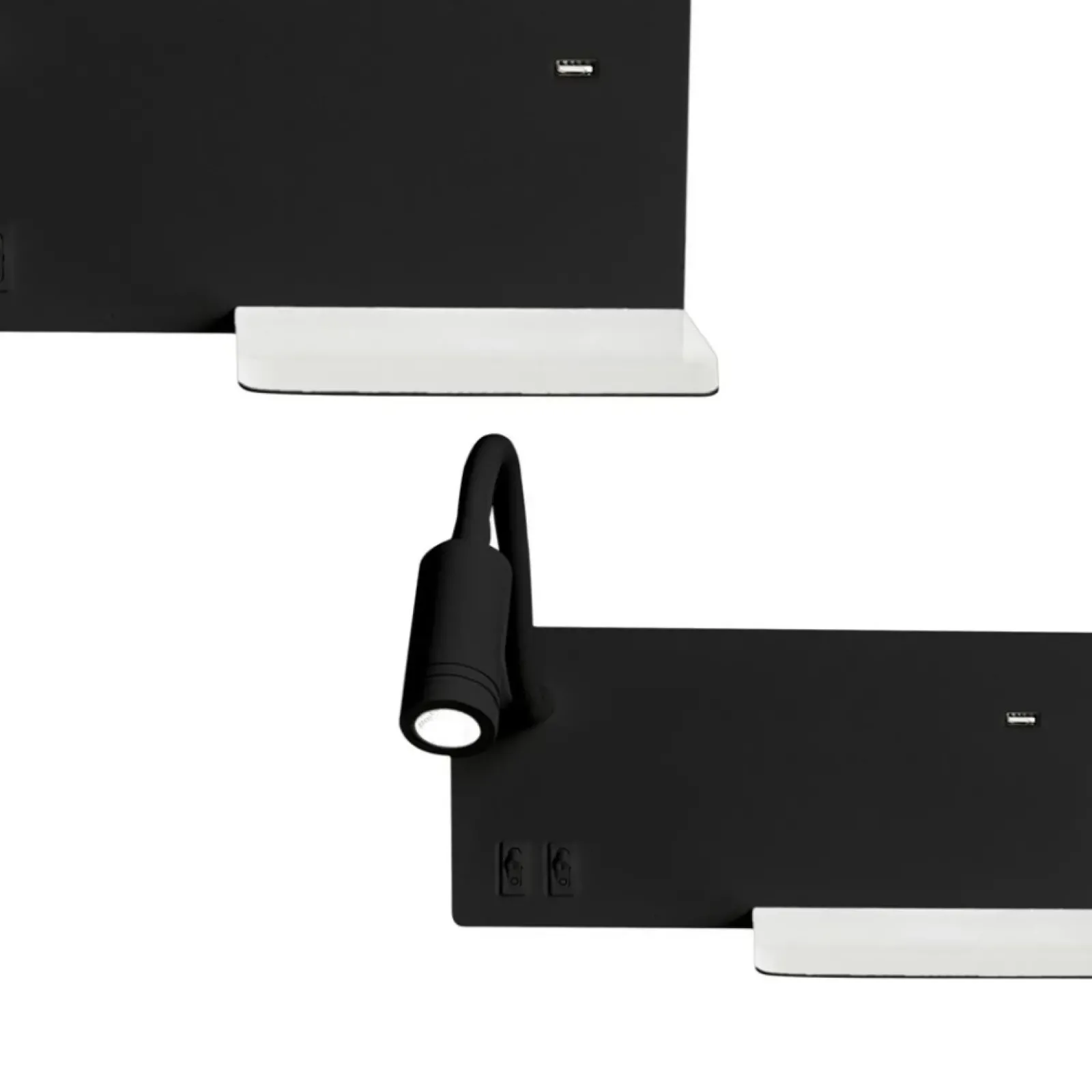 Sklep Kaja Lampa ścienna z gniazdem USB, obok łóżka ML6344 SHELF | Kaja* Lampy Led