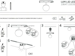 Sklep Kaja Lampa kula do szyny magnetycznej 1F 10647 LVM LID LED | Kaja* Szynoprzewody Podtynkowe|Szynoprzewody Natynkowe