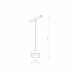 Sklep Kaja Lampa LED do szyny magnetycznej 1F 10155 LVM SLOT LED | Kaja* Szynoprzewody Podtynkowe|Szynoprzewody Natynkowe