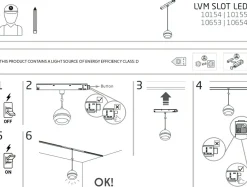 Sklep Kaja Lampa LED do szyny magnetycznej 1F 10155 LVM SLOT LED | Kaja* Szynoprzewody Podtynkowe|Szynoprzewody Natynkowe