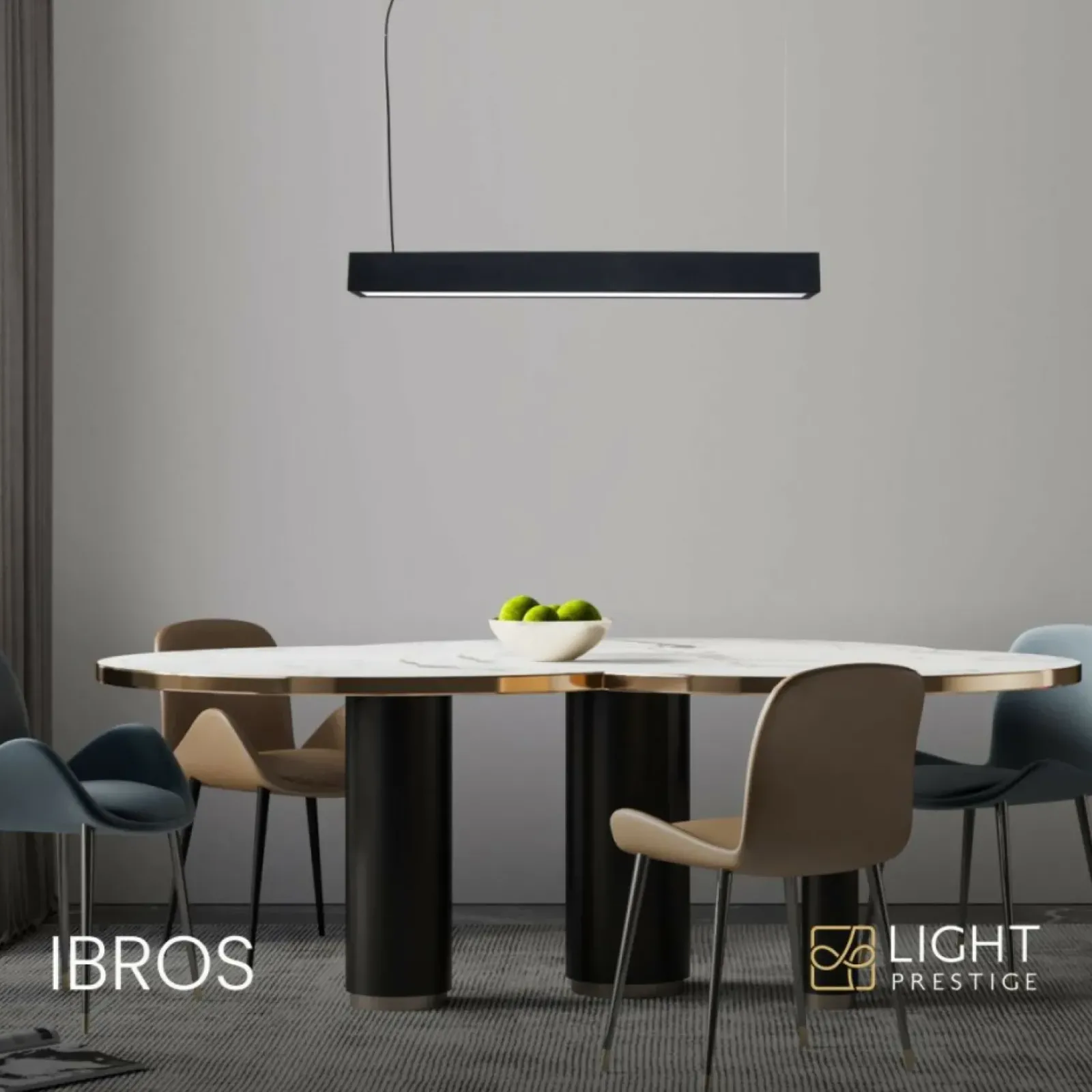 Sklep Kaja Lampa LED nad stół 4000K LP-7001/1P 20 BK-63 18/4 IBROS | Kaja Best