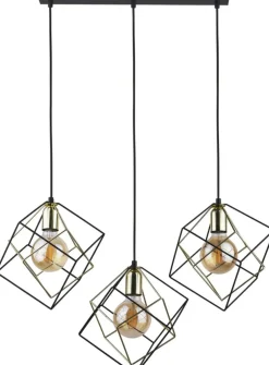 Sklep Kaja Lampa listwa z geometrycznymi kloszami TK 2699 ALAMBRE | Kaja czarny Outlet