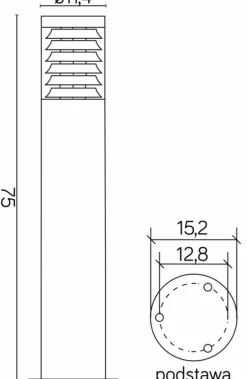 Sklep Kaja Lampa ogrodowa do podświetlenia ścieżek 91065L-750 z serii JOY | Kaja Oświetleni* Lampy Ogrodowe Stojące