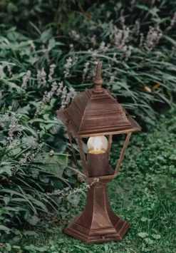 Sklep Kaja Lampa ogrodowa K-5019S/N - czarno-złoty* Lampy Ogrodowe Stojące