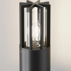 Sklep Kaja Lampa ogrodowa stojąca, czarny kolor O453FL-01GF z serii BARREL* Lampy Ogrodowe Stojące