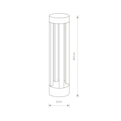 Sklep Kaja Lampa ogrodowa typu latarnia, zintegrowany LED 9508 | Kaja Oświetlenie* Lampy Ogrodowe Stojące