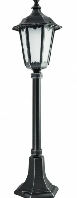 Sklep Kaja Lampa ogrodowa z piaskowanym szkłem K 5002/3/M z serii RETRO MIDI | Kaja Oświetl* Lampy Ogrodowe Stojące