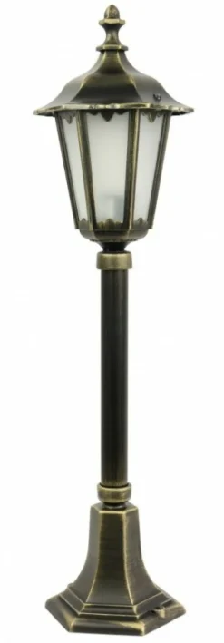 Sklep Kaja Lampa ogrodowa z piaskowanym szkłem K 5002/3/M z serii RETRO MIDI | Kaja Oświetl* Lampy Ogrodowe Stojące