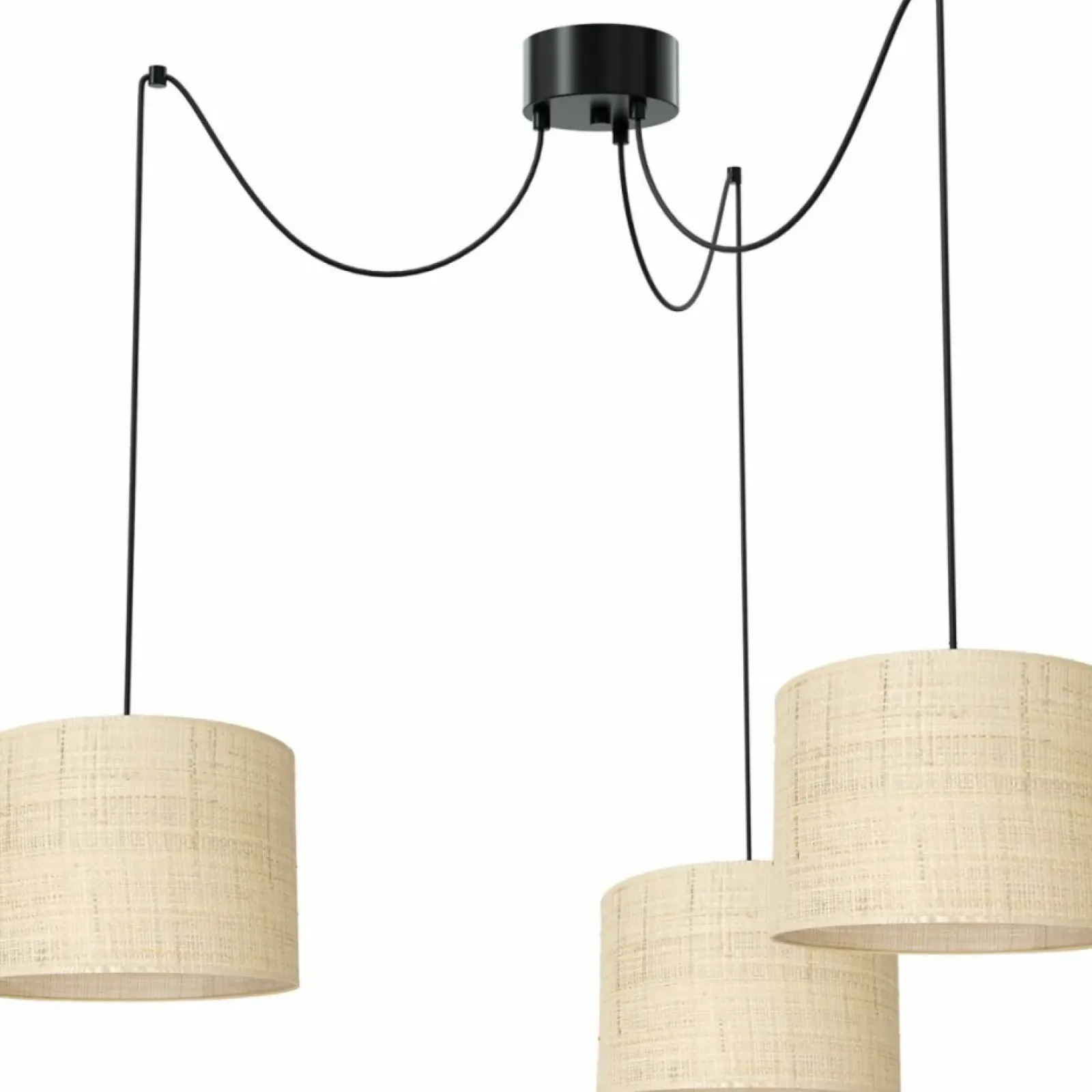 Sklep Kaja Lampa pająk z rattanowymi abażurami LX 4009 SPINDEL RATTAN | Kaja Cheap