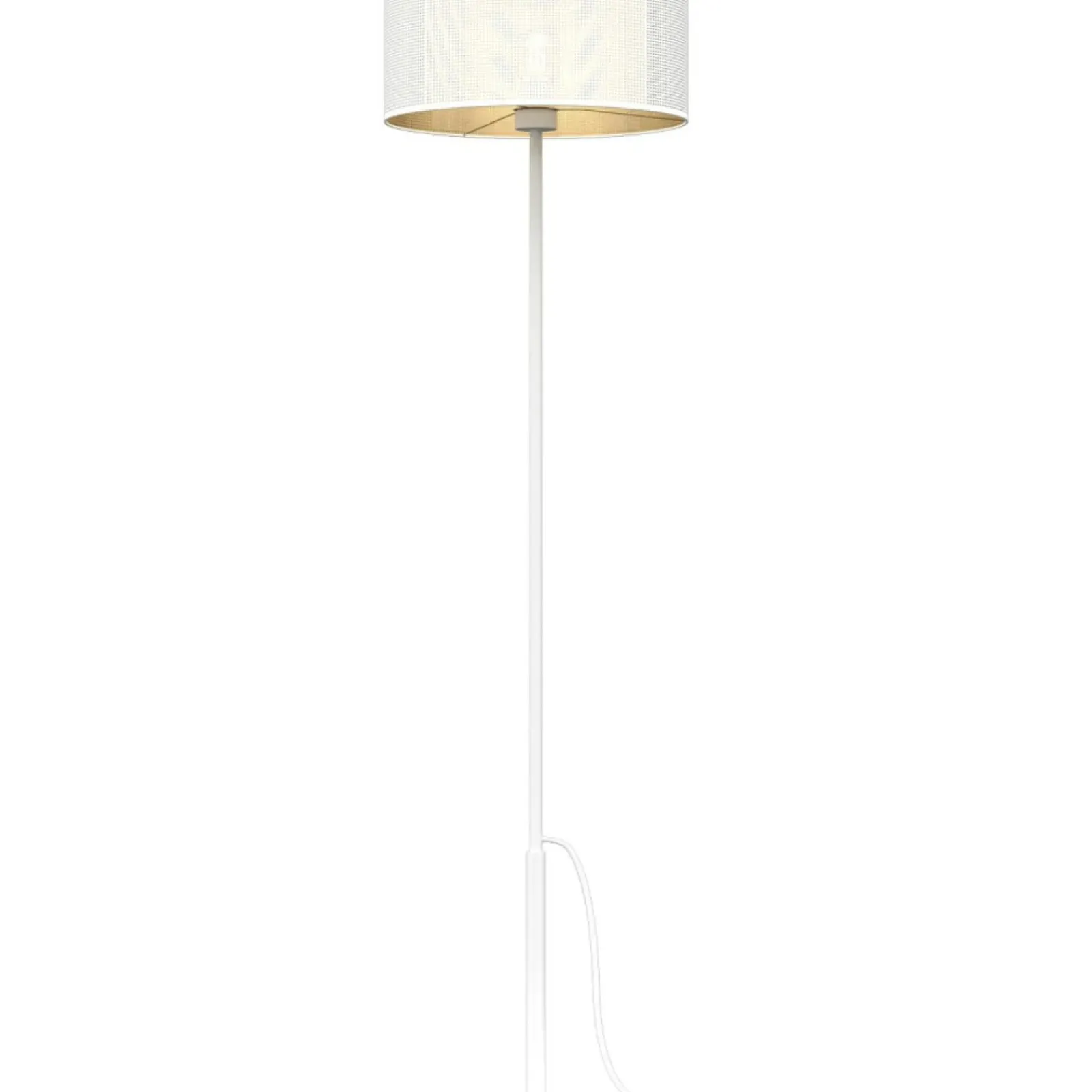 Sklep Kaja Lampa podłogowa, biało-złoty abażur LX 5272 z serii LOFT SHADE | Kaja* Lampy Podłogowe Z Abażurem