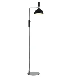 Sklep Kaja Lampa podłogowa czarny klosz i ściemniacz 106857 | Kaja Oświetlenie* Tradycyjne Lampy Podłogowe