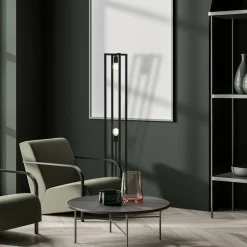 Sklep Kaja Lampa podłogowa, dwa punkty świetlne, do salonu MLP8566 z serii ARNOLD | Kaja Oś* Tradycyjne Lampy Podłogowe
