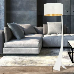 Sklep Kaja Lampa podłogowa na nietypowej nodze 1155/LP1 ESTRELLA | Kaja* Lampy Podłogowe Z Abażurem|Tradycyjne Lampy Podłogowe