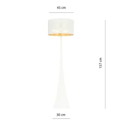 Sklep Kaja Lampa podłogowa na nietypowej nodze 1155/LP1 ESTRELLA | Kaja* Lampy Podłogowe Z Abażurem|Tradycyjne Lampy Podłogowe