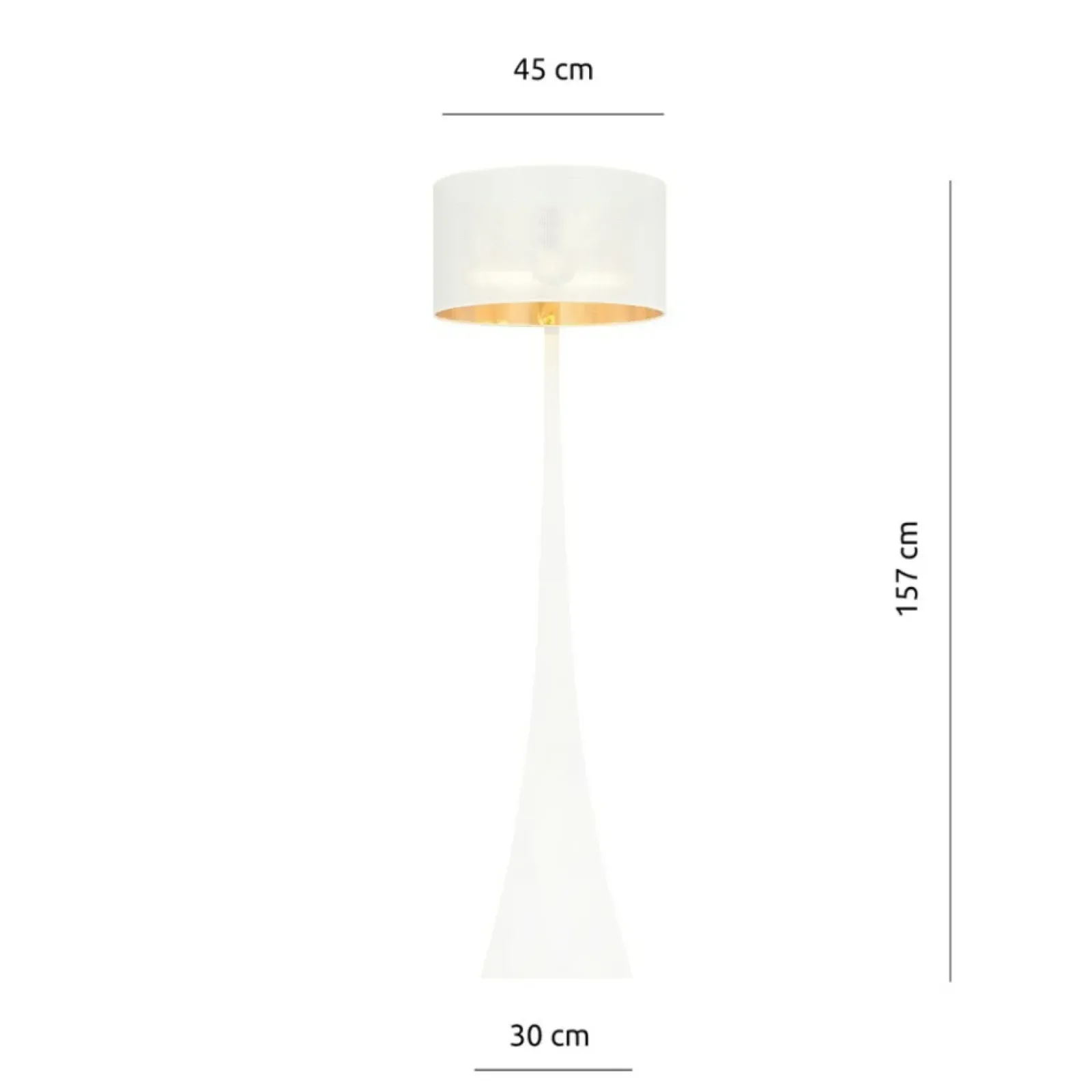 Sklep Kaja Lampa podłogowa na nietypowej nodze 1155/LP1 ESTRELLA | Kaja* Lampy Podłogowe Z Abażurem|Tradycyjne Lampy Podłogowe