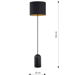 Sklep Kaja Lampa podłogowa na wąskiej podstawie 1323/LP1 ASPEN | Kaja Oświetlenie* Lampy Podłogowe Z Abażurem|Tradycyjne Lampy Podłogowe