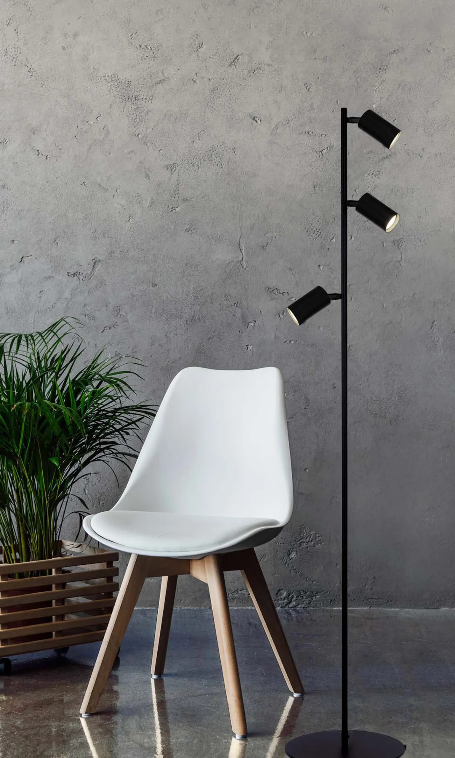Sklep Kaja Lampa podłogowa w m kolorze na 3 żarówki K-4409 | Kaja* Lampy Podłogowe