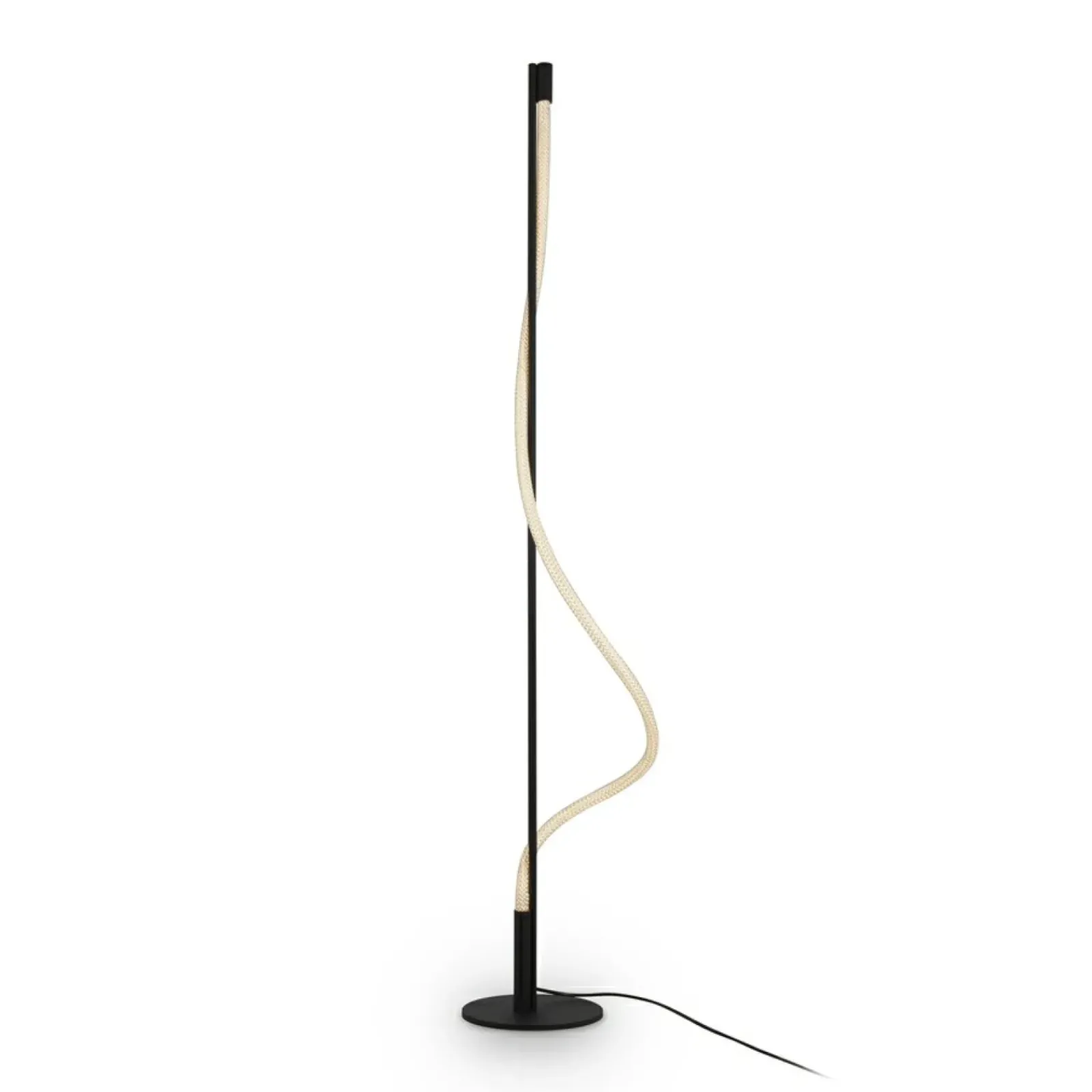 Sklep Kaja Lampa podłogowa, świecąca, zawinięta linka MOD166FL-L15B3K z serii TAU* Lampy Led