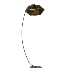 Sklep Kaja Lampa podłogowa wygięta w łuk, do salonu 1185/LP z serii MALIA | Kaja* Lampy Podłogowe Z Abażurem