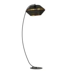 Sklep Kaja Lampa podłogowa wygięta w łuk, do salonu 1185/LP z serii MALIA | Kaja* Lampy Podłogowe Z Abażurem