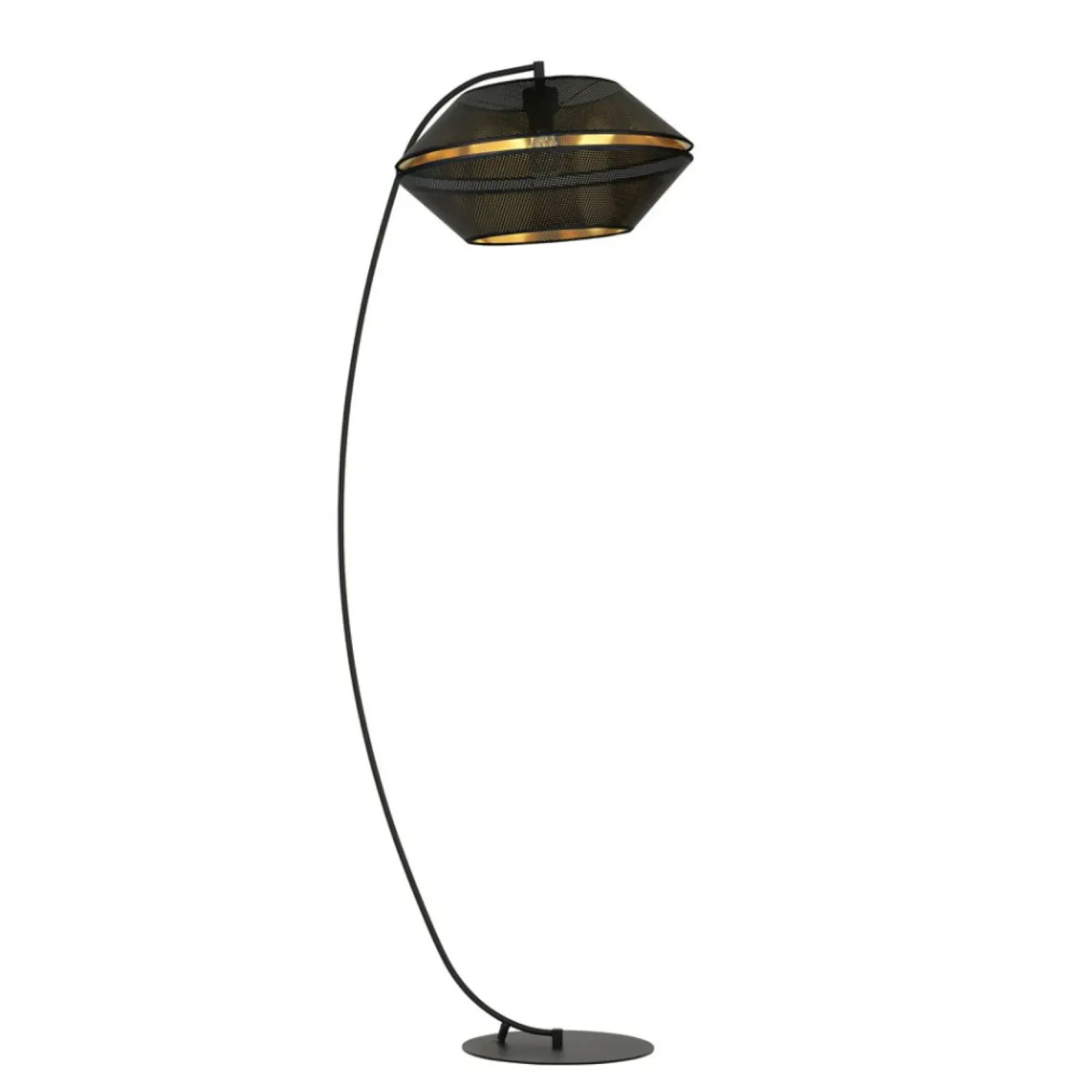 Sklep Kaja Lampa podłogowa wygięta w łuk, do salonu 1185/LP z serii MALIA | Kaja* Lampy Podłogowe Z Abażurem