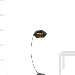Sklep Kaja Lampa podłogowa wygięta w łuk, do salonu 1185/LP z serii MALIA | Kaja* Lampy Podłogowe Z Abażurem