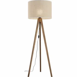 Sklep Kaja Lampa podłogowa z abażurem w stylu boho TK 16017 GRAND ORZECH | Kaja* Lampy Podłogowe Z Abażurem|Tradycyjne Lampy Podłogowe