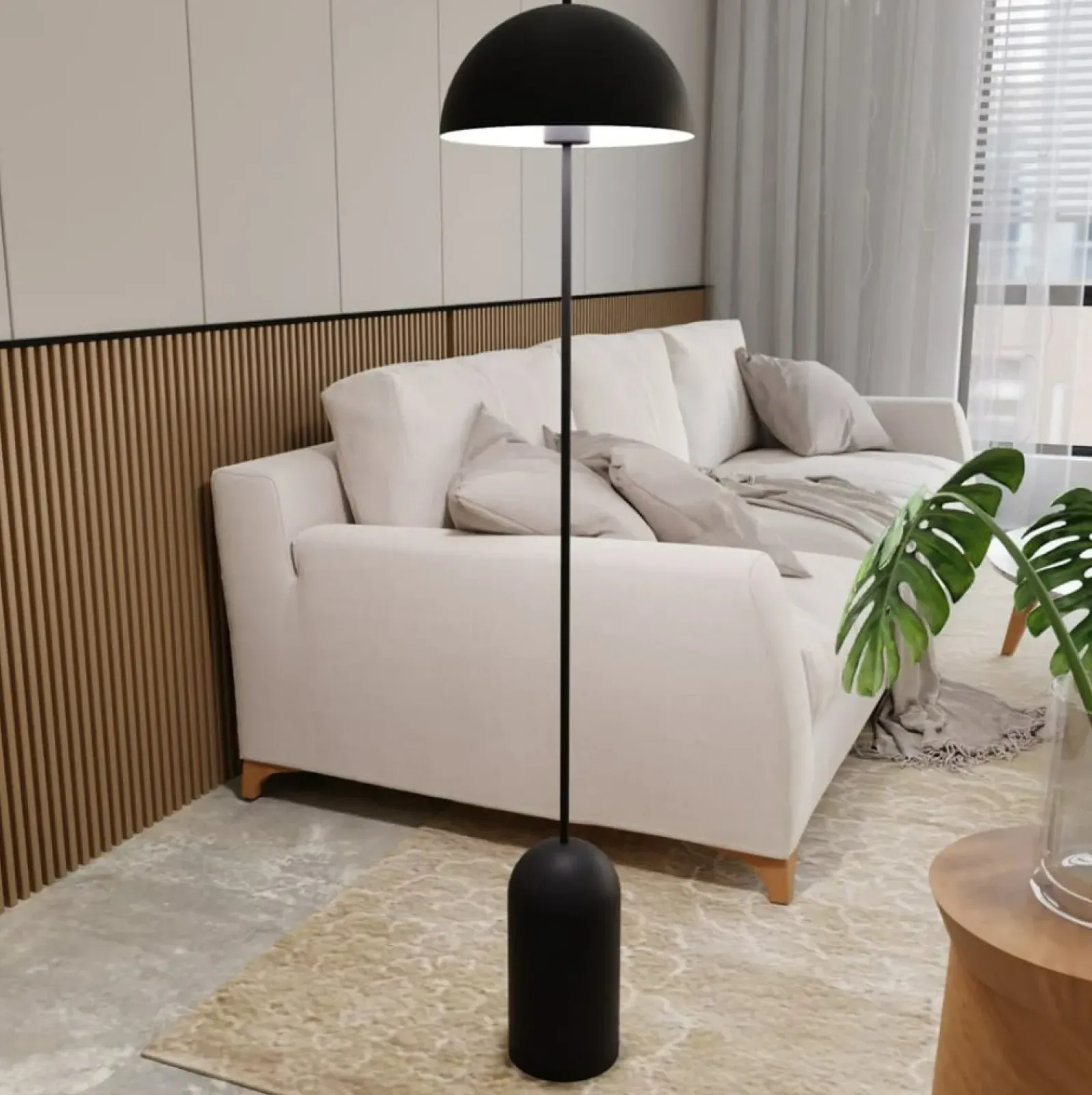 Sklep Kaja Lampa podłogowa z ciekawym kloszem, przysłoną 1307/LP1 z serii KAVA* Tradycyjne Lampy Podłogowe