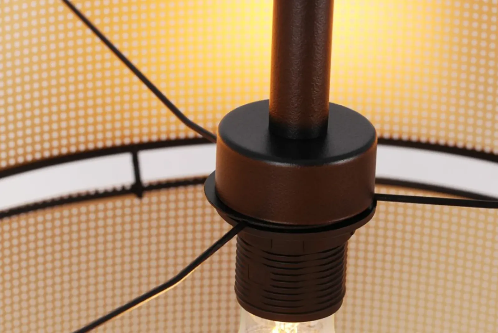 Sklep Kaja Lampa podłogowa z czarno-białym abażurem, do salonu K-5295 z serii VEGA* Lampy Podłogowe Z Abażurem|Tradycyjne Lampy Podłogowe