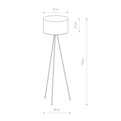 Sklep Kaja Lampa podłogowa z m abażurem 7991 | Kaja Oświetlenie* Lampy Podłogowe Z Abażurem|Tradycyjne Lampy Podłogowe