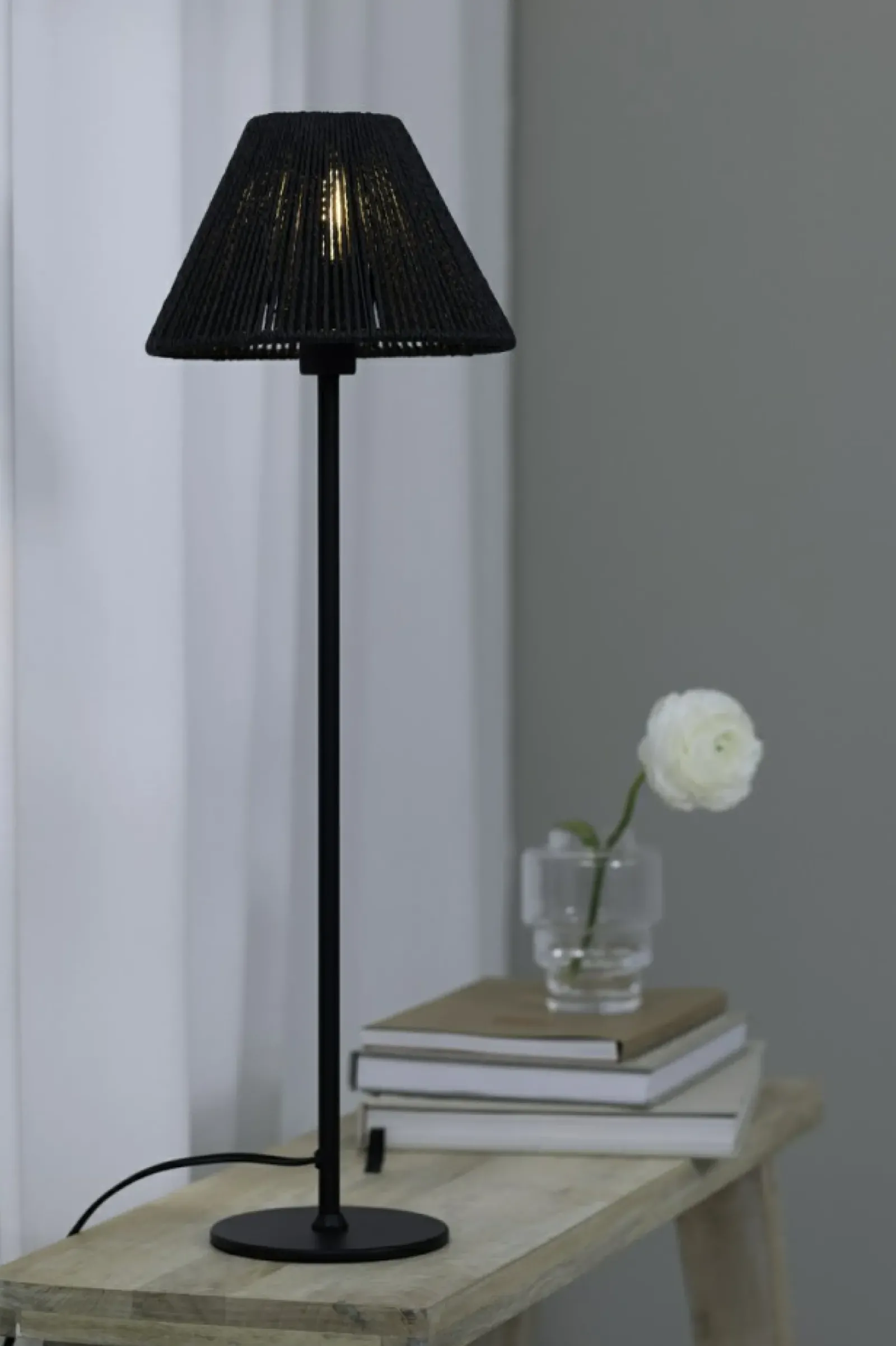 Sklep Kaja Lampa podłogowa z plecionym abażurem 108446 z serii CORDA | Kaja* Lampy Podłogowe Z Abażurem
