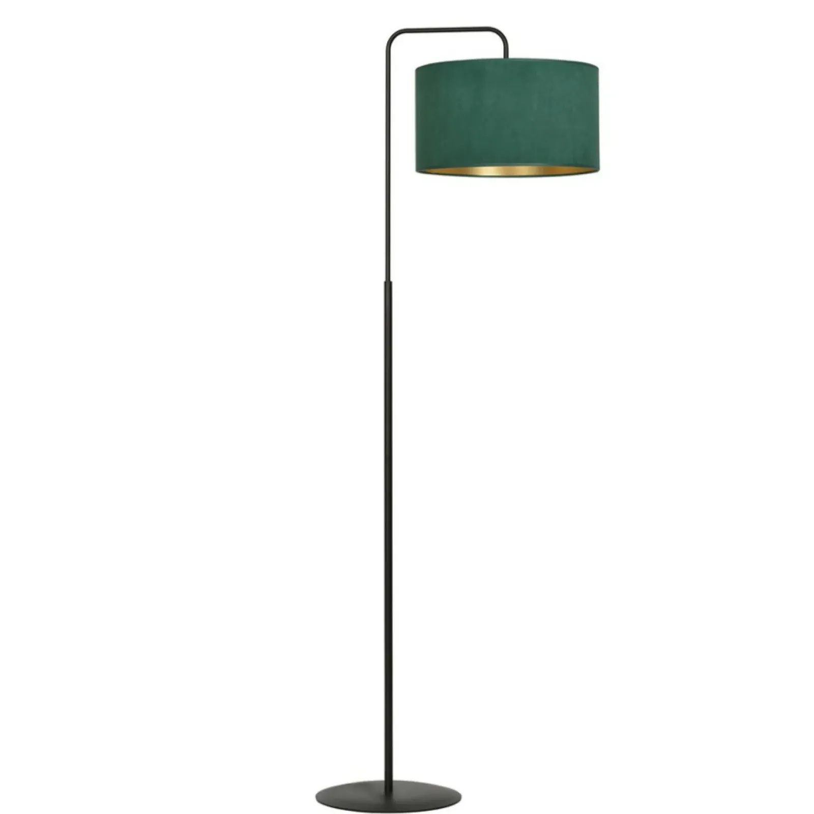 Sklep Kaja Lampa podłogowa z zielonym abażurem 1051/LP1 HILDE | Kaja Oświetlenie* Lampy Podłogowe Z Abażurem|Tradycyjne Lampy Podłogowe