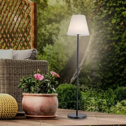 Sklep Kaja Lampa podłogowa zasilana akumulatorem, RGB 19826-18 z serii HOLLY* Lampy Podłogowe Z Abażurem|Tradycyjne Lampy Podłogowe