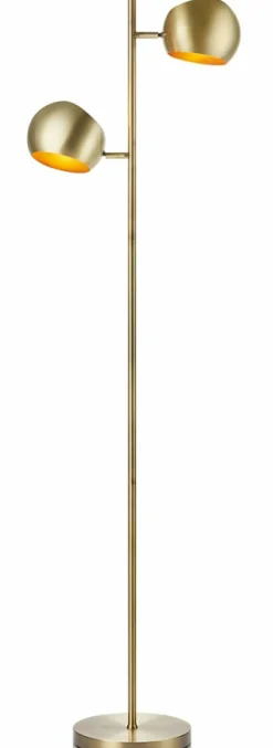 Sklep Kaja Lampa podłogowa ze złotą oprawą 2xE14 146cm 107742 | Kaja Oświetlenie* Tradycyjne Lampy Podłogowe