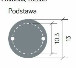 Sklep Kaja Lampa stojąca, do mocowania na fundamencie K 4011/1/TD z serii CORDOBA | Kaja Oś* Lampy Ogrodowe Stojące