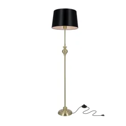 Sklep Kaja Lampa stojąca w stylu glamour, z abażurem 51-09258 z serii PRIMA* Lampy Podłogowe Z Abażurem|Tradycyjne Lampy Podłogowe