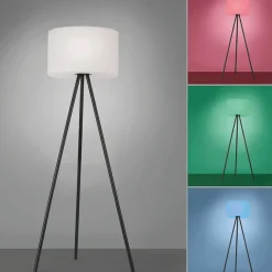 Sklep Kaja Lampa stojąca z akumulatorem, zmiana kolorów 19827-18 z serii HOLLY* Lampy Podłogowe Z Abażurem|Tradycyjne Lampy Podłogowe