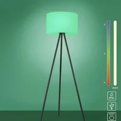 Sklep Kaja Lampa stojąca z akumulatorem, zmiana kolorów 19827-18 z serii HOLLY* Lampy Podłogowe Z Abażurem|Tradycyjne Lampy Podłogowe