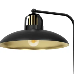 Sklep Kaja Lampa stołowa do biura, kolor czarno-złoty MLP8908 z serii FELIX | Kaja Oświetle* Tradycyjne Lampki Stołowe
