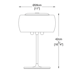 Sklep Kaja Lampa stołowa do biura T0076-03E-F4FZ CRYSTAL| Kaja Oświetlenie* Nowoczesne Lampki Stołowe