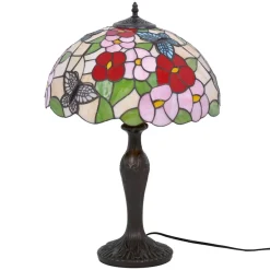 Sklep Kaja Lampa stołowa, do rustykalnych wnętrz K-G161386 z serii BUTTERFLY* Tradycyjne Lampki Stołowe|Lampki Stołowe Retro