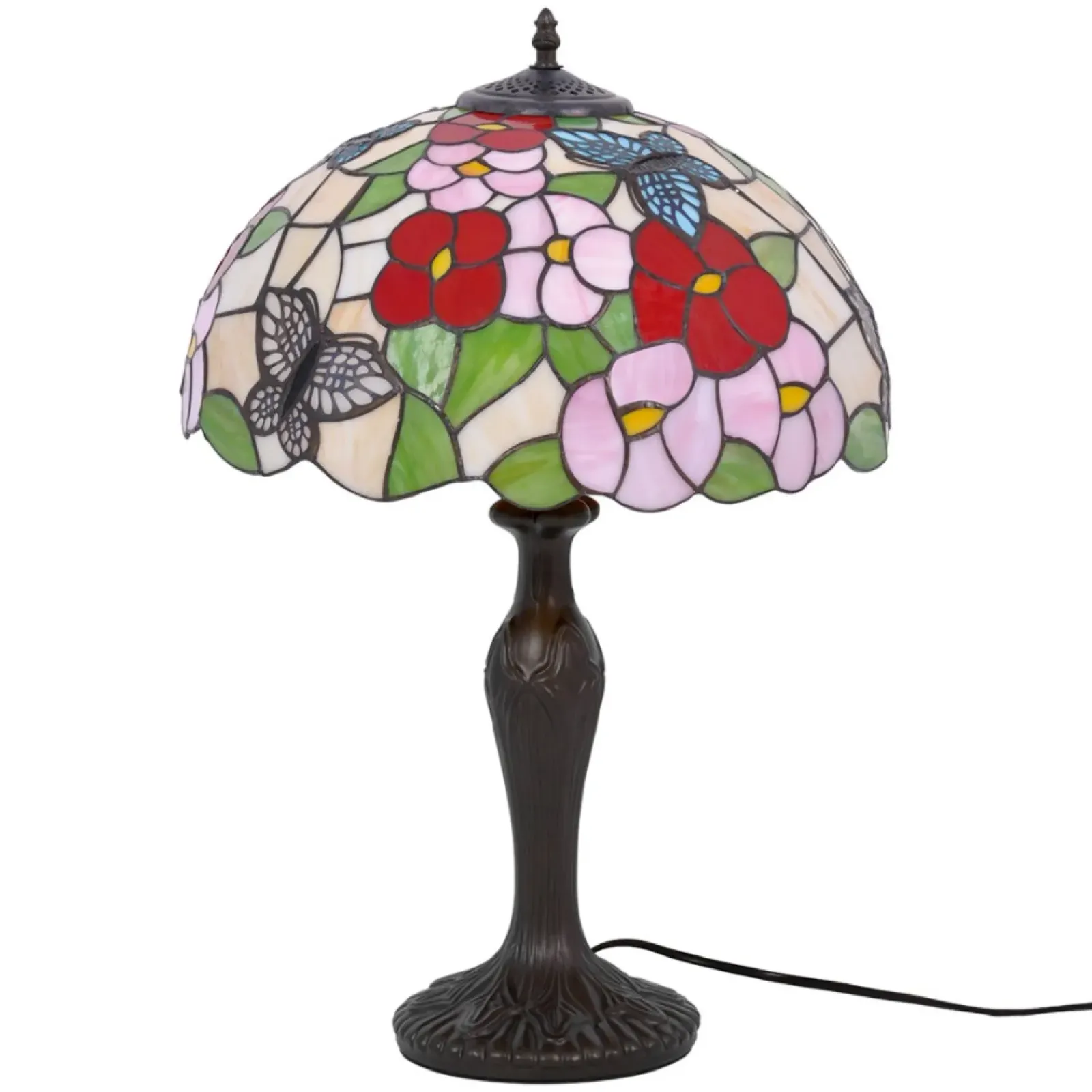 Sklep Kaja Lampa stołowa, do rustykalnych wnętrz K-G161386 z serii BUTTERFLY* Tradycyjne Lampki Stołowe|Lampki Stołowe Retro