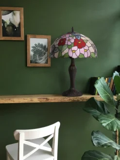 Sklep Kaja Lampa stołowa, do rustykalnych wnętrz K-G161386 z serii BUTTERFLY* Tradycyjne Lampki Stołowe|Lampki Stołowe Retro