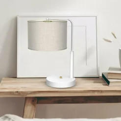 Sklep Kaja Lampa stołowa w klasycznym wydaniu MLP7502 z serii LINO | Kaja Oświetlenie* Lampki Stołowe Z Abażurem|Tradycyjne Lampki Stołowe