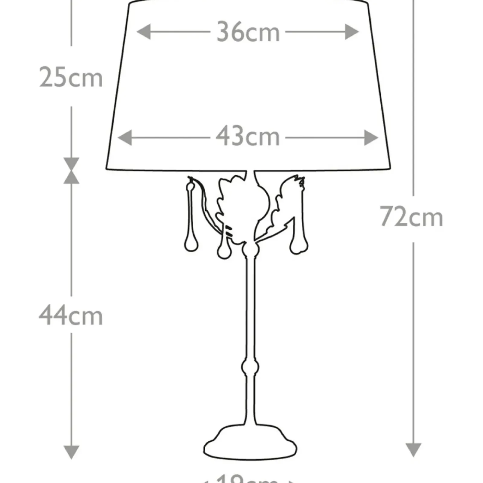 Sklep Kaja Lampa stołowa z kryształkami AML-TL-BLK-SIL z serii AMARILLI* Lampki Stołowe Z Abażurem|Tradycyjne Lampki Stołowe